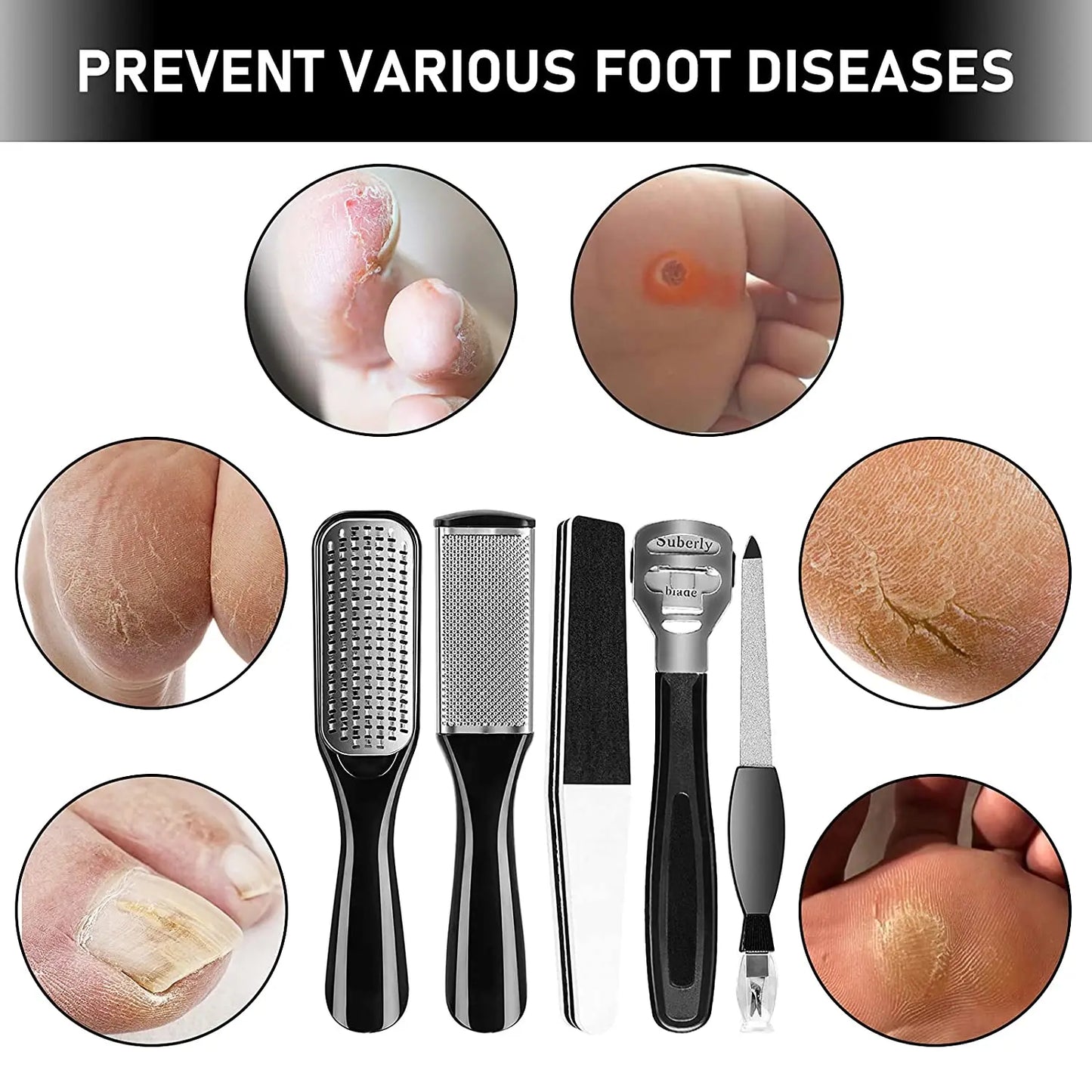 Pedicure Kit 24-in-1 – Professional Stainless Steel Foot Care