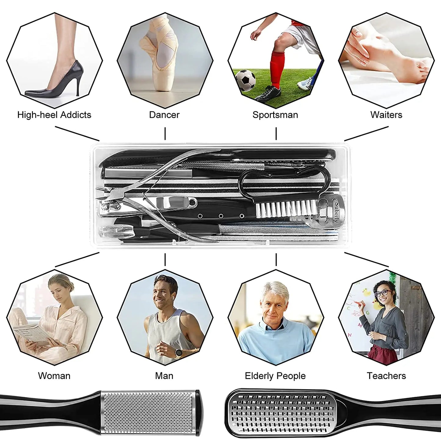 Pedicure Kit 24-in-1 – Professional Stainless Steel Foot Care