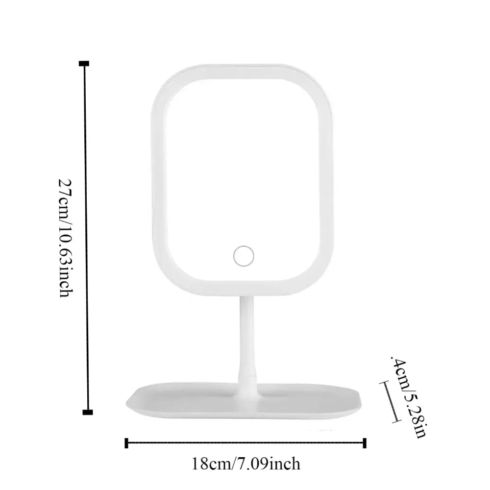 LED Vanity Mirror – Rotating Dimmable 3-Colour Light