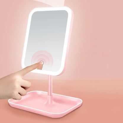 LED Vanity Mirror – Rotating Dimmable 3-Colour Light