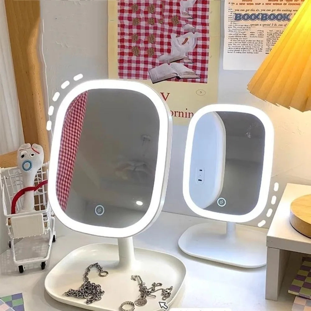 LED Vanity Mirror – Rotating Dimmable 3-Colour Light