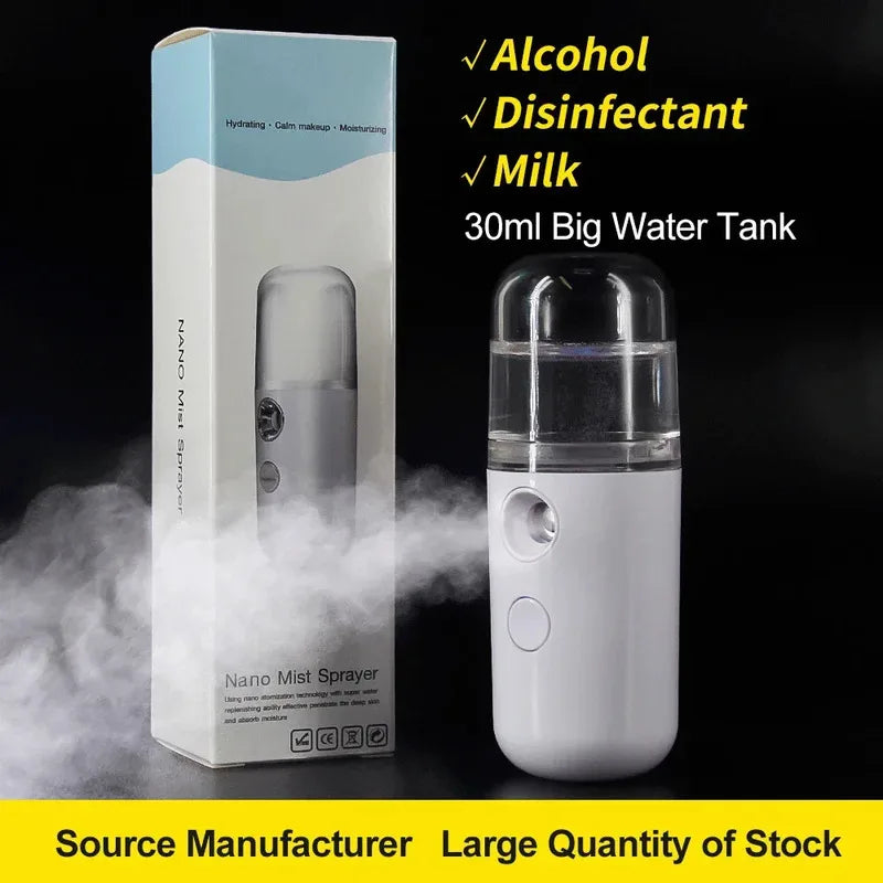Facial Humidifier Mist – Portable Rechargeable Skin Hydrator