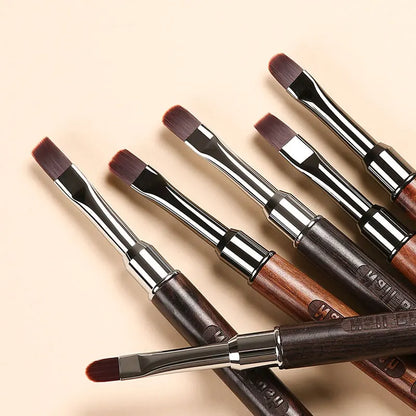 Nails Art Liner Brushes Wooden Handle Phototherapy Acrylic UV Gel Brush for Elongated Lines Painting Professional Manicure Tool
