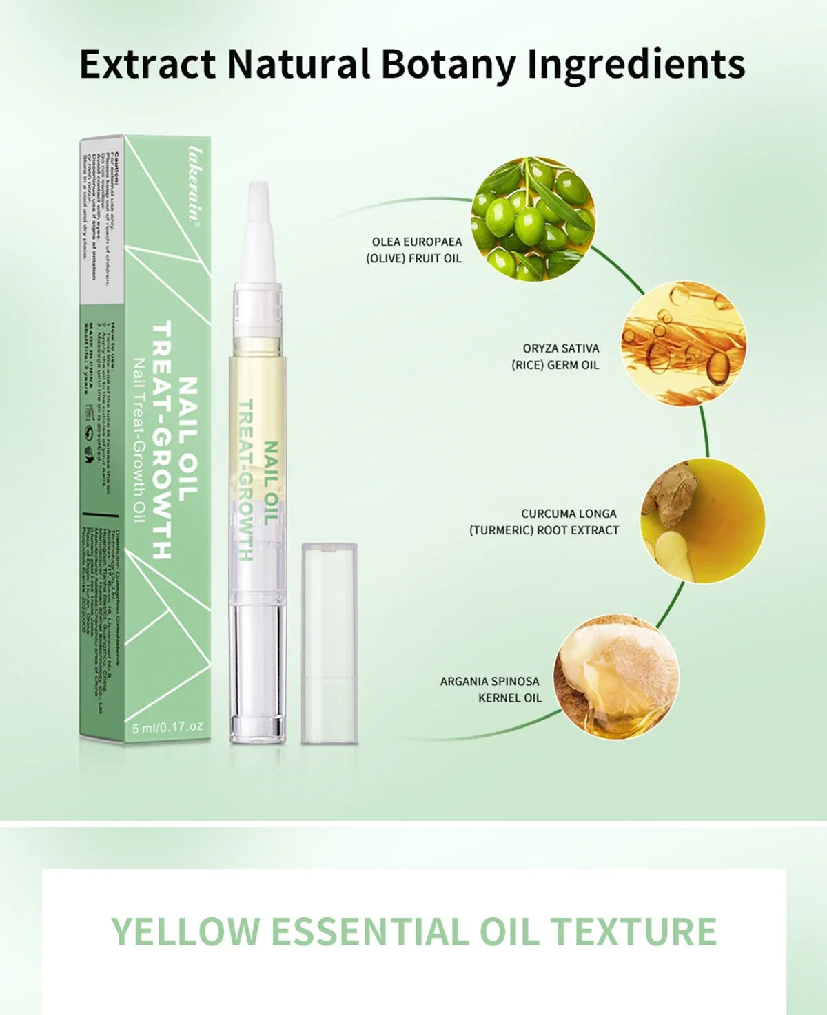 Nail Treat -Growth Nail Strengthener Health Strong Nail Growth Oil Help Splits Thin Nails Repair Manicure Nails Hongos Uñas Pies