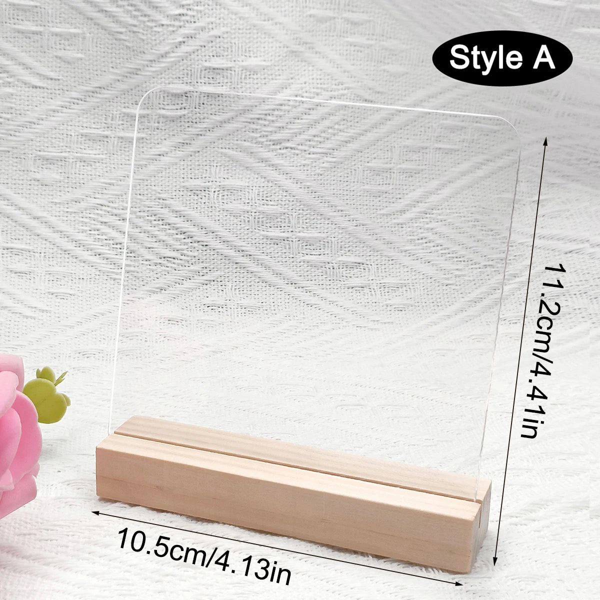 Nail Display Board Transparent Acrylic Nails Art ToolsIns Log Display Stand Desktop Wear Nail Works Live Background Storage