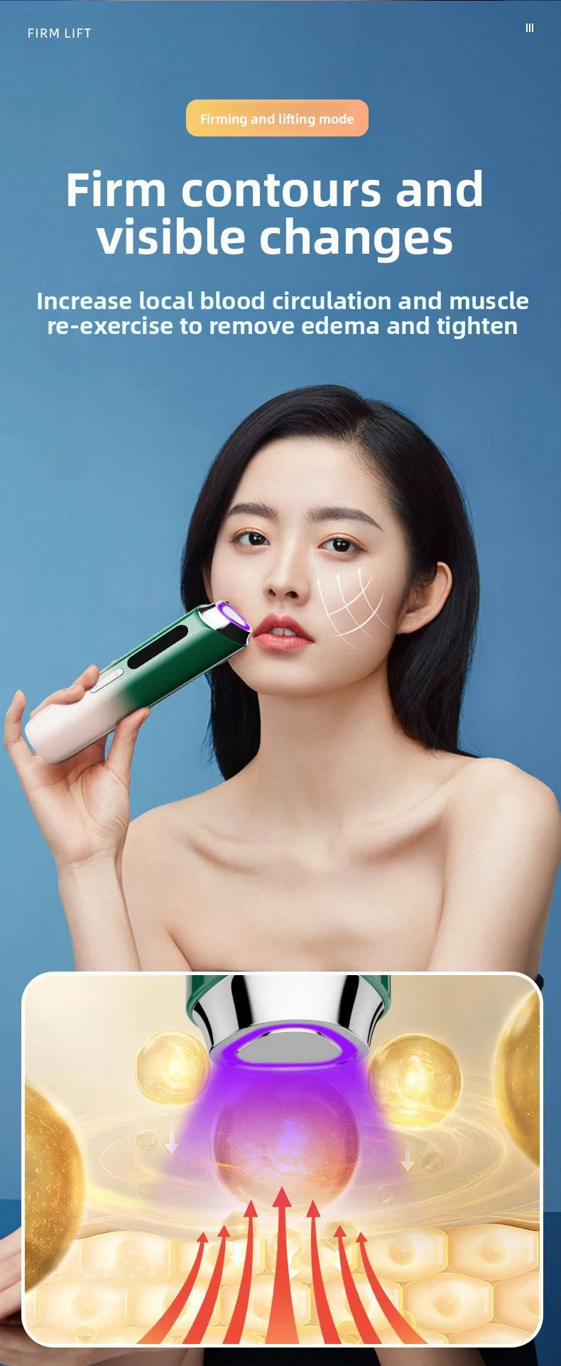 Multifunctiona Beauty Device Skin Lifting Firming Eye Massager Deep Cleansing Face Import Instrument Portable Skin Care Tool