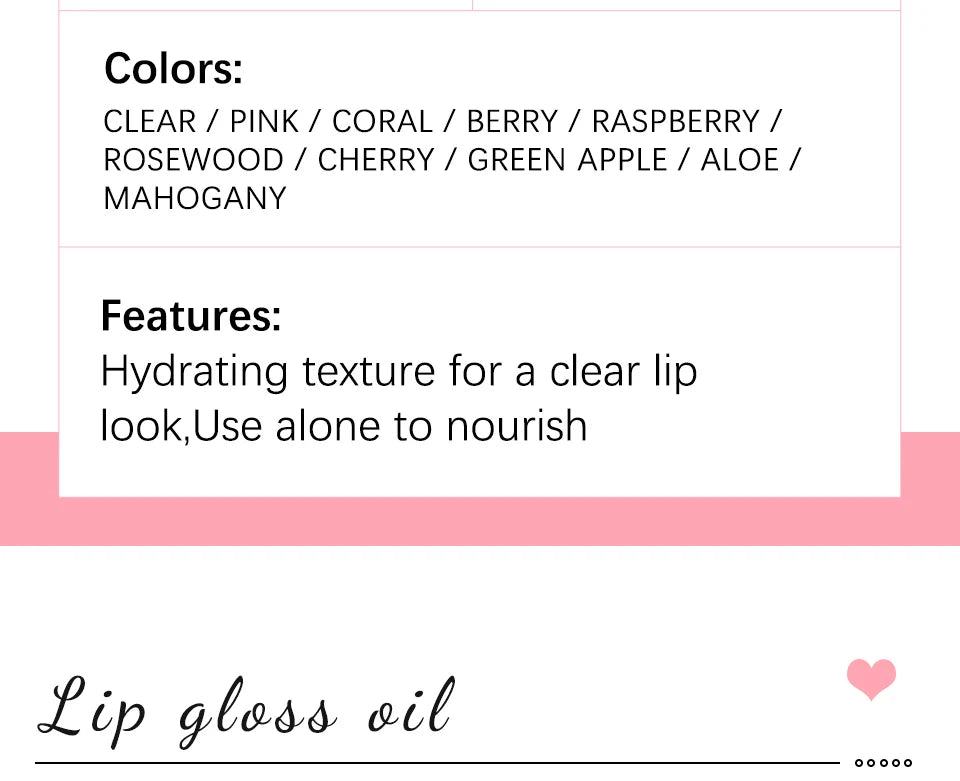 Moisturising Lip Balm Oil 