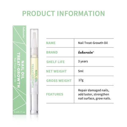 Nail Treat -Growth Nail Strengthener Health Strong Nail Growth Oil Help Splits Thin Nails Repair Manicure Nails Hongos Uñas Pies