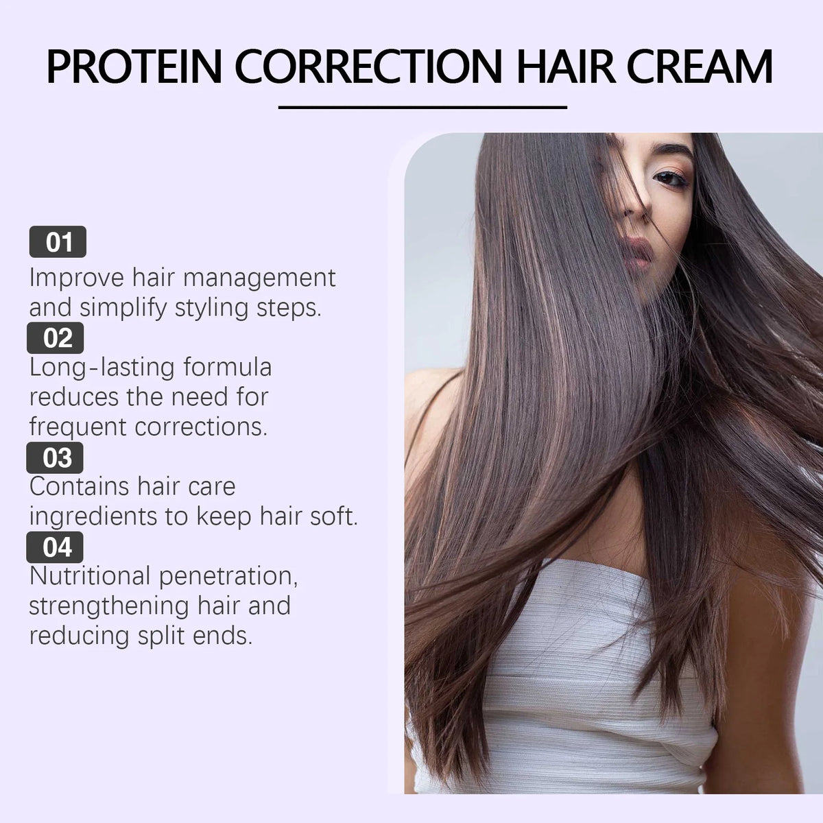 Anti Frizz Hair Cream – Keratin Repair & Smooth
