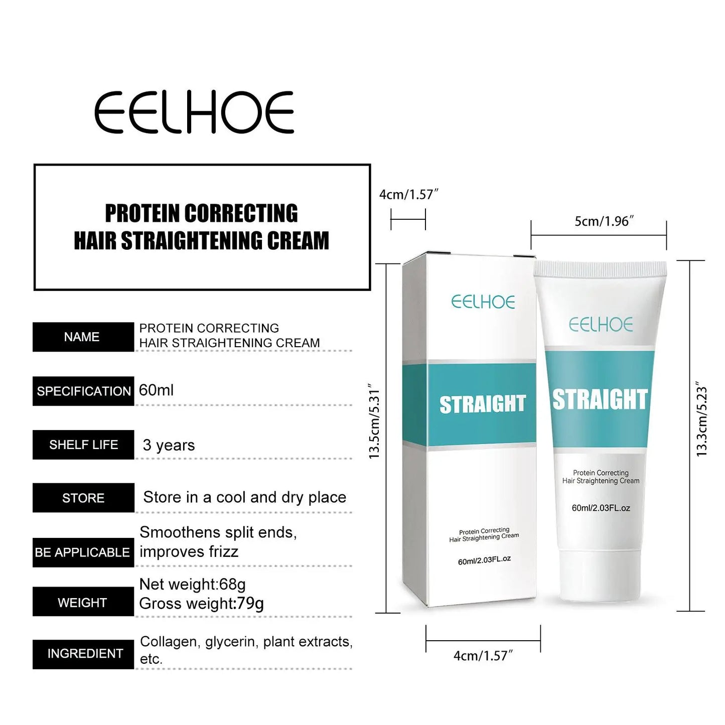 Keratin Hair Straightening Cream