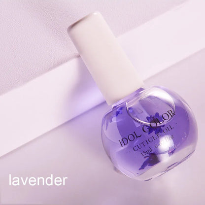8 Flowers Nail Nutrition Oil,Moisturizing Dried Nutrient Nail Cuticle Oil ,Nails Care Repair Damaged Liquid Nail Art Design Tool