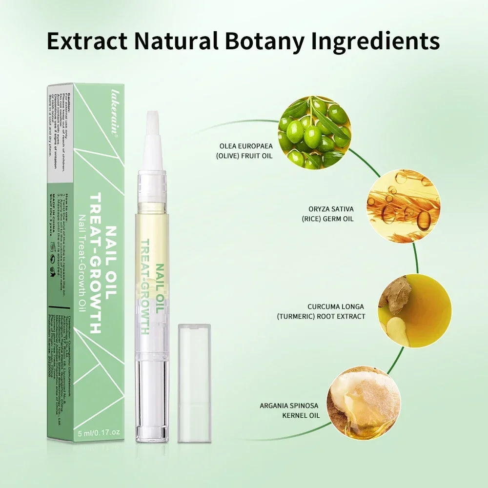 Nail Treat -Growth Nail Strengthener Health Strong Nail Growth Oil Help Splits Thin Nails Repair Manicure Nails Hongos Uñas Pies