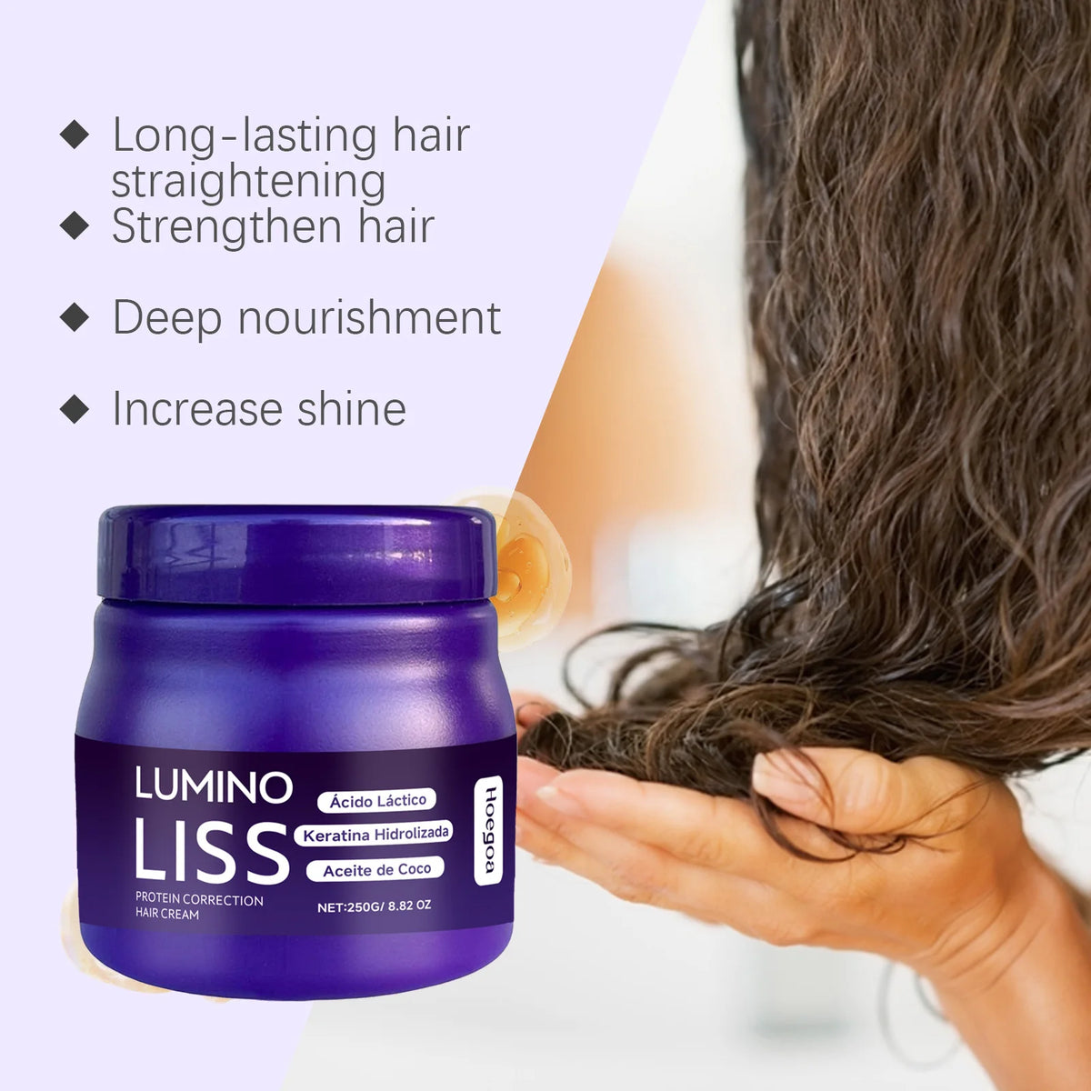 Anti Frizz Hair Cream – Keratin Repair & Smooth
