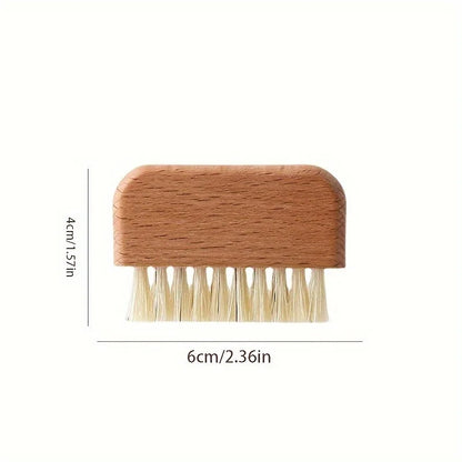 Nail Brush, Firm Nature Wooden Sisal Scrub Brush For Toes And Nails, Cleaning Nail Brush