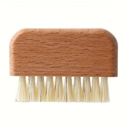 Nail Brush, Firm Nature Wooden Sisal Scrub Brush For Toes And Nails, Cleaning Nail Brush