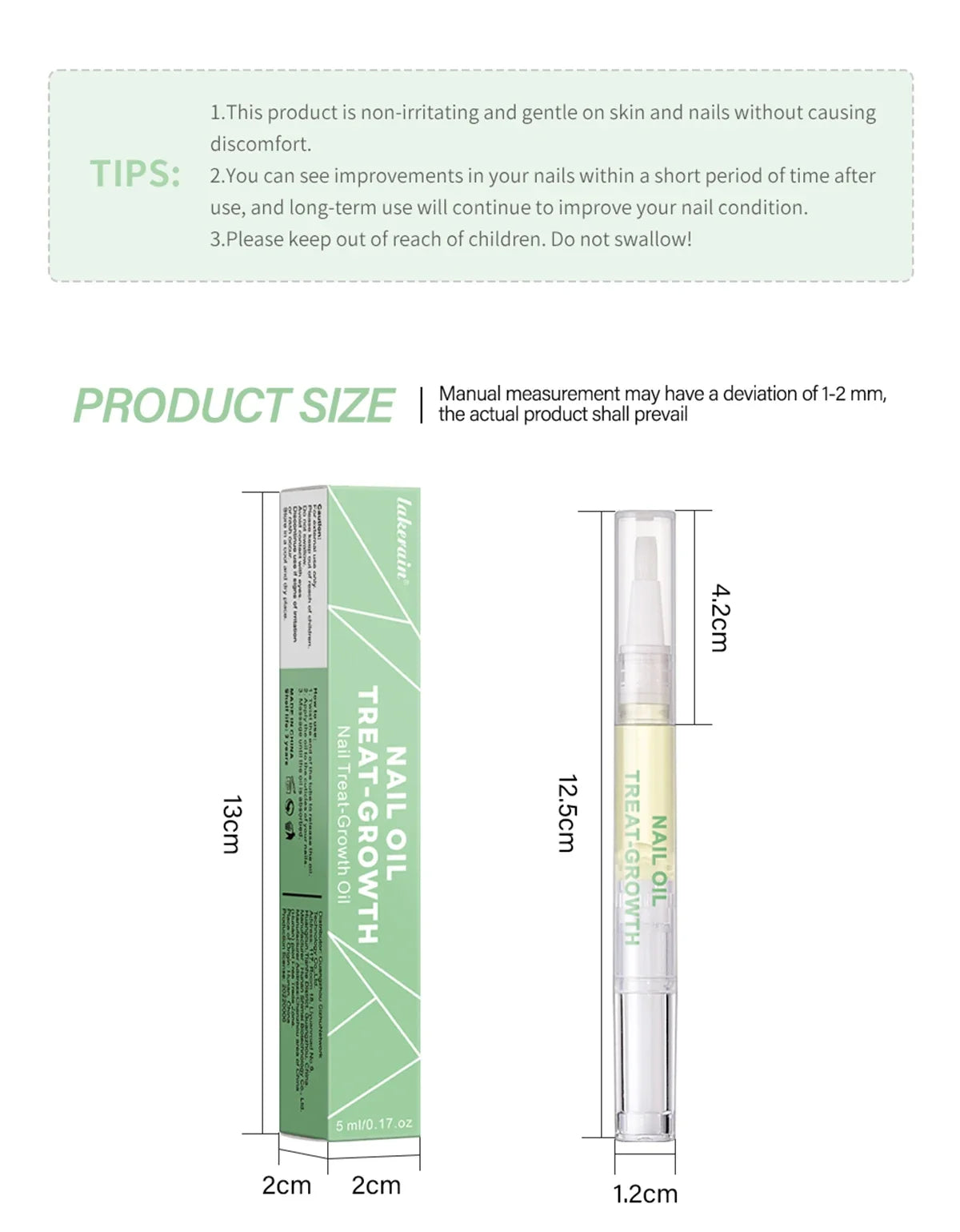 Nail Treat -Growth Nail Strengthener Health Strong Nail Growth Oil Help Splits Thin Nails Repair Manicure Nails Hongos Uñas Pies