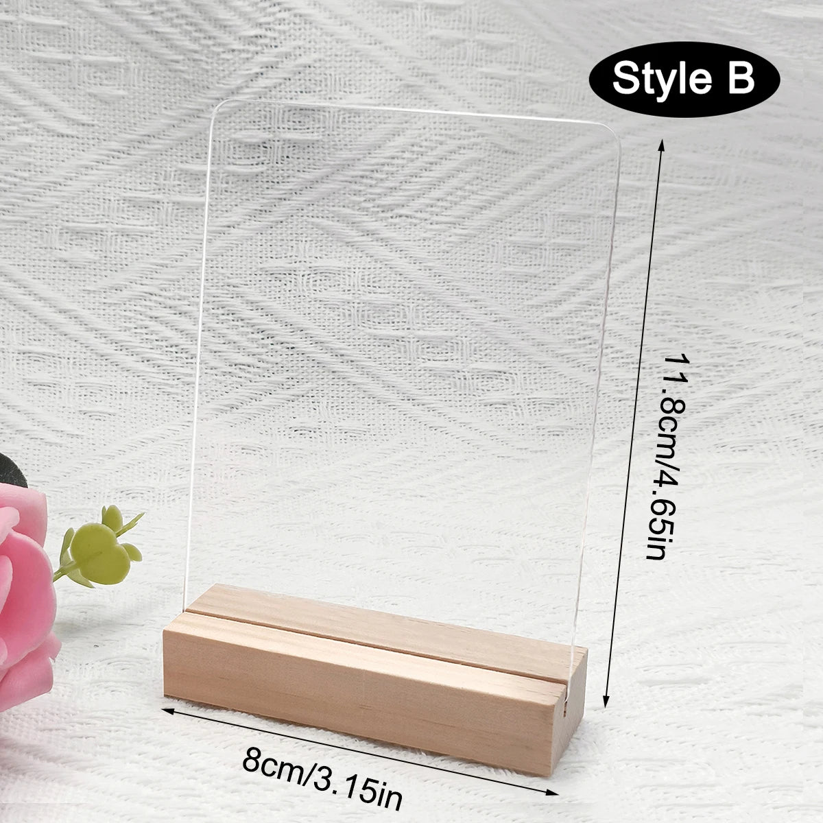 Nail Display Board Transparent Acrylic Nails Art ToolsIns Log Display Stand Desktop Wear Nail Works Live Background Storage