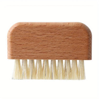 Nail Brush, Firm Nature Wooden Sisal Scrub Brush For Toes And Nails, Cleaning Nail Brush