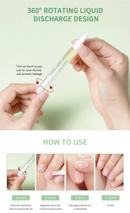 Nail Treat -Growth Nail Strengthener Health Strong Nail Growth Oil Help Splits Thin Nails Repair Manicure Nails Hongos Uñas Pies