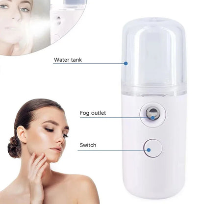 Facial Humidifier Mist – Portable Rechargeable Skin Hydrator