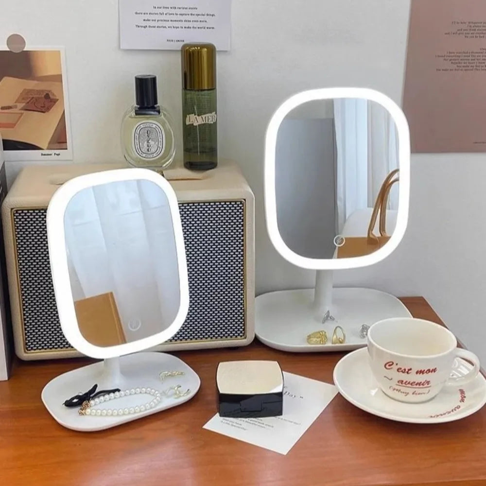LED Vanity Mirror – Rotating Dimmable 3-Colour Light