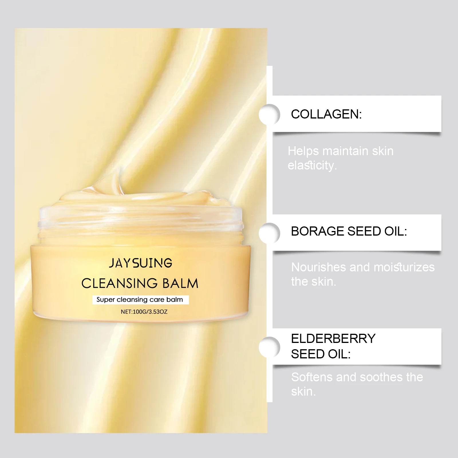 Cleansing Balm Makeup Remover – Purifying Hydrating Face Wash